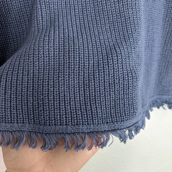 Philosophy Light Blue Sweater with Fringe - Picture 10 of 10